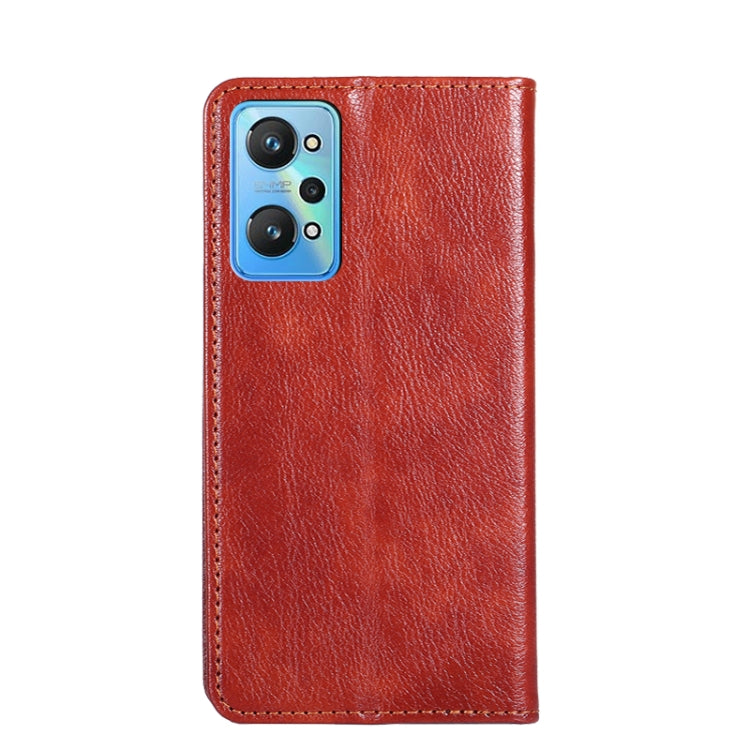 For OPPO Realme GT Neo2 5G Gloss Oil Solid Color Magnetic Leather Phone Case