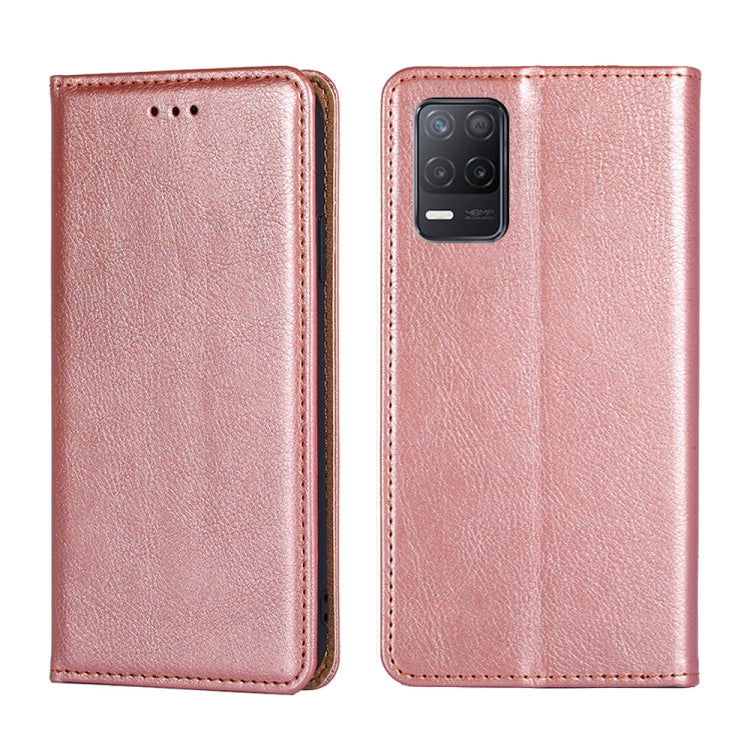 For OPPO Realme V13 5G Gloss Oil Solid Color Magnetic Leather Phone Case