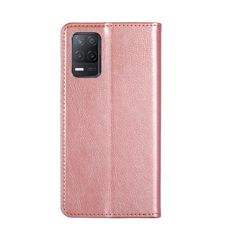 For OPPO Realme V13 5G Gloss Oil Solid Color Magnetic Leather Phone Case