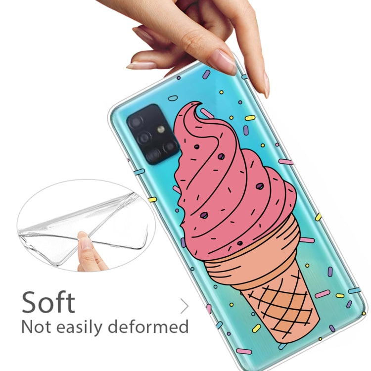 For Galaxy A51 Lucency Painted TPU Protective Case