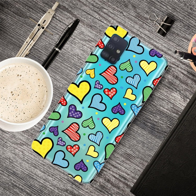 For Galaxy A51 Lucency Painted TPU Protective Case