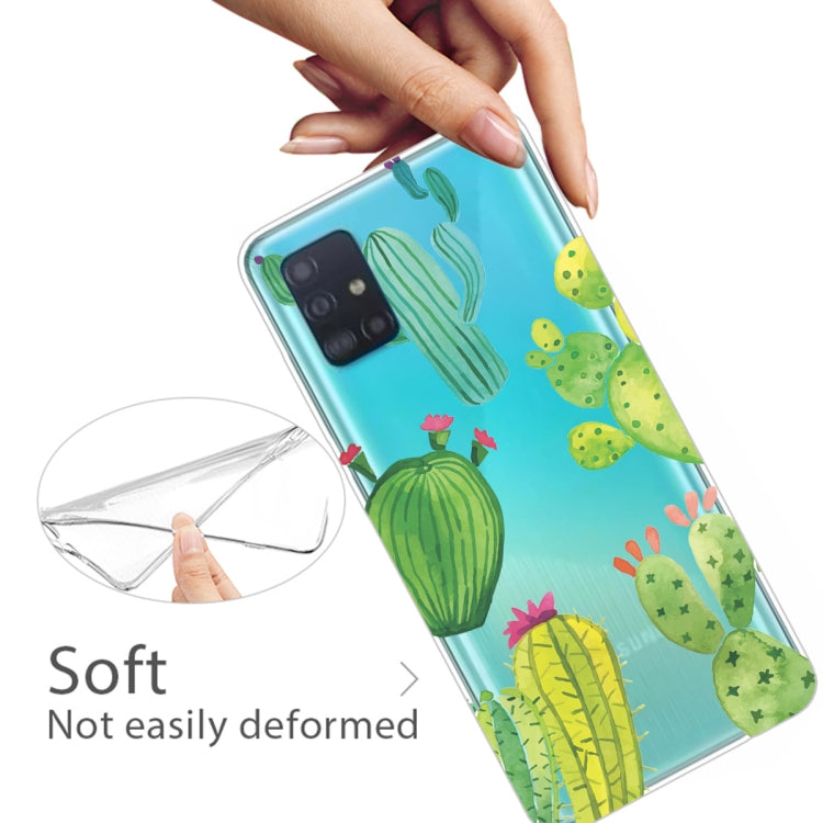 For Galaxy A51 Lucency Painted TPU Protective Case