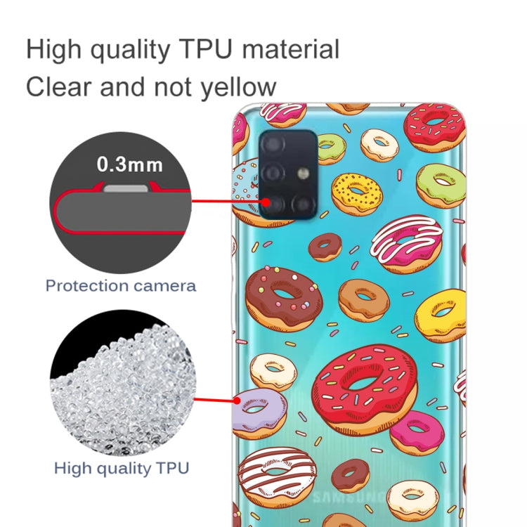 For Galaxy A71 Lucency Painted TPU Protective Case