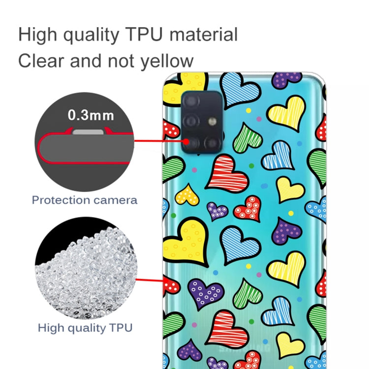 For Galaxy A71 Lucency Painted TPU Protective Case