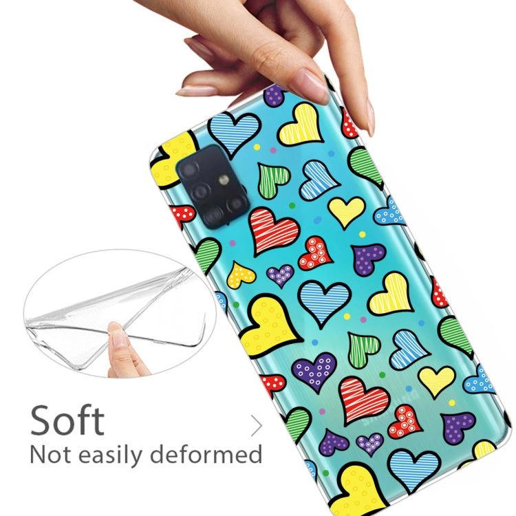 For Galaxy A71 Lucency Painted TPU Protective Case