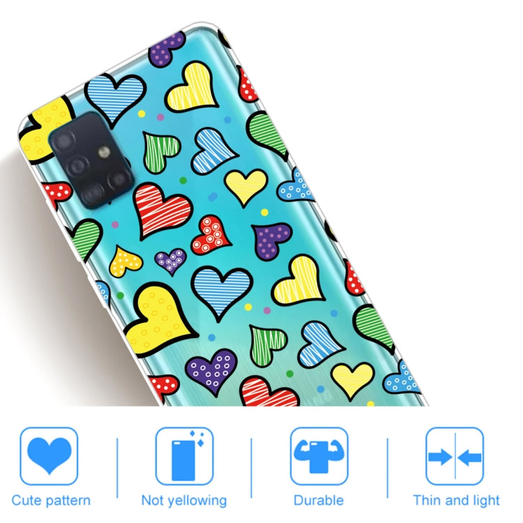 For Galaxy A71 Lucency Painted TPU Protective Case