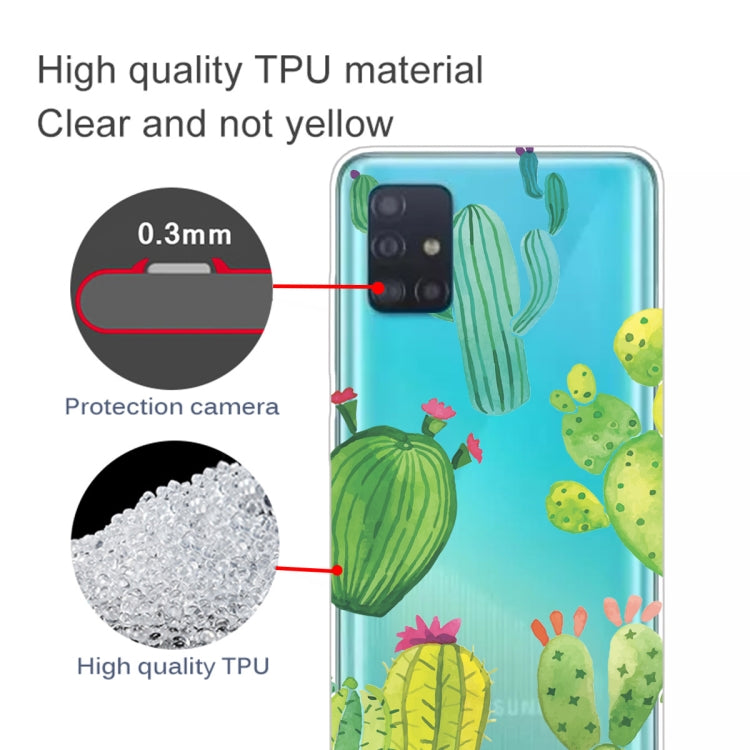 For Galaxy A71 Lucency Painted TPU Protective Case