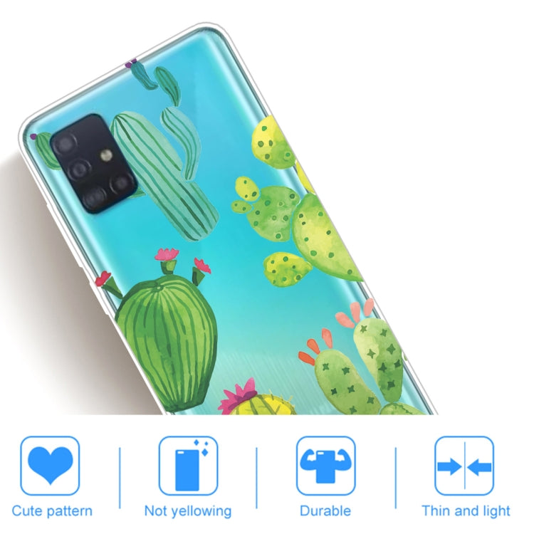 For Galaxy A71 Lucency Painted TPU Protective Case