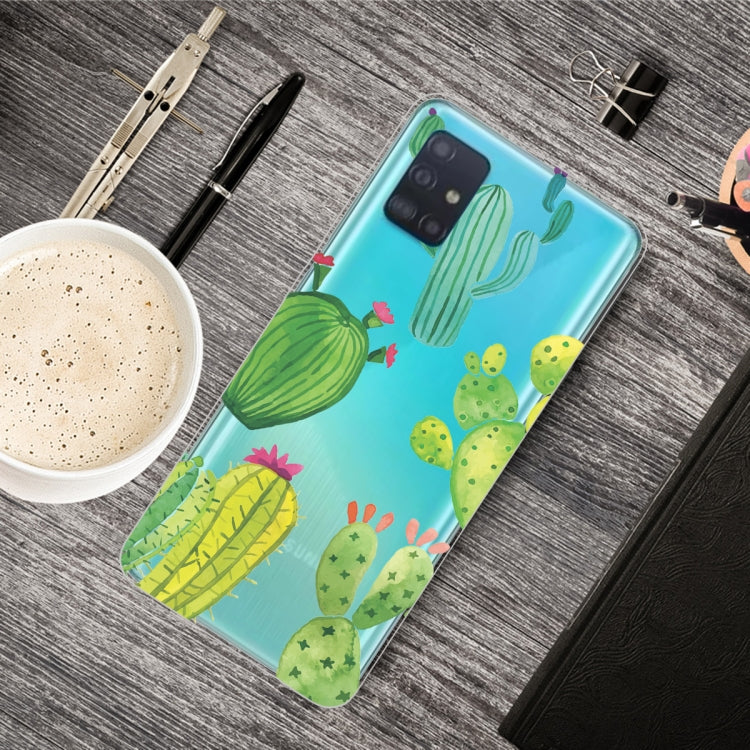 For Galaxy A71 Lucency Painted TPU Protective Case
