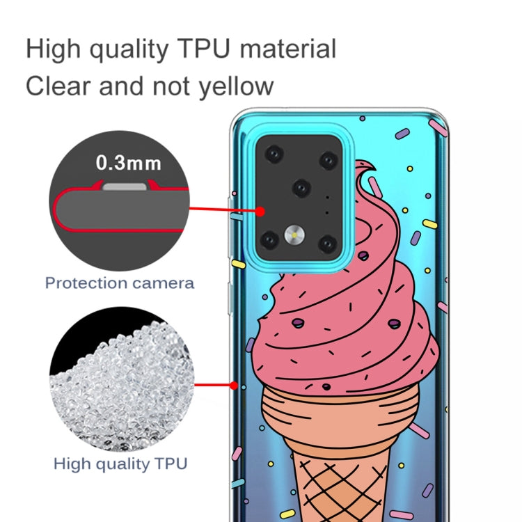 For Galaxy S20 Ultra Lucency Painted TPU Protective Case