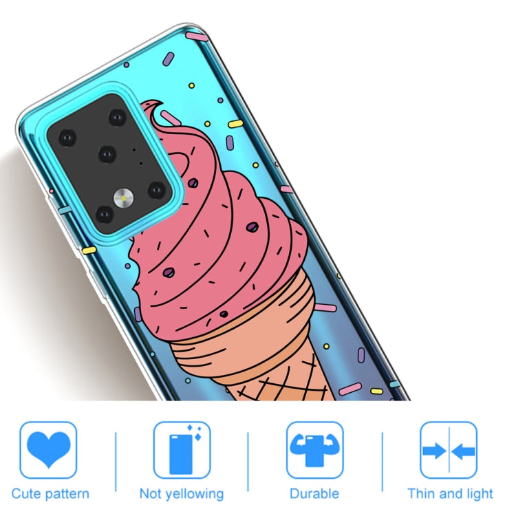 For Galaxy S20 Ultra Lucency Painted TPU Protective Case