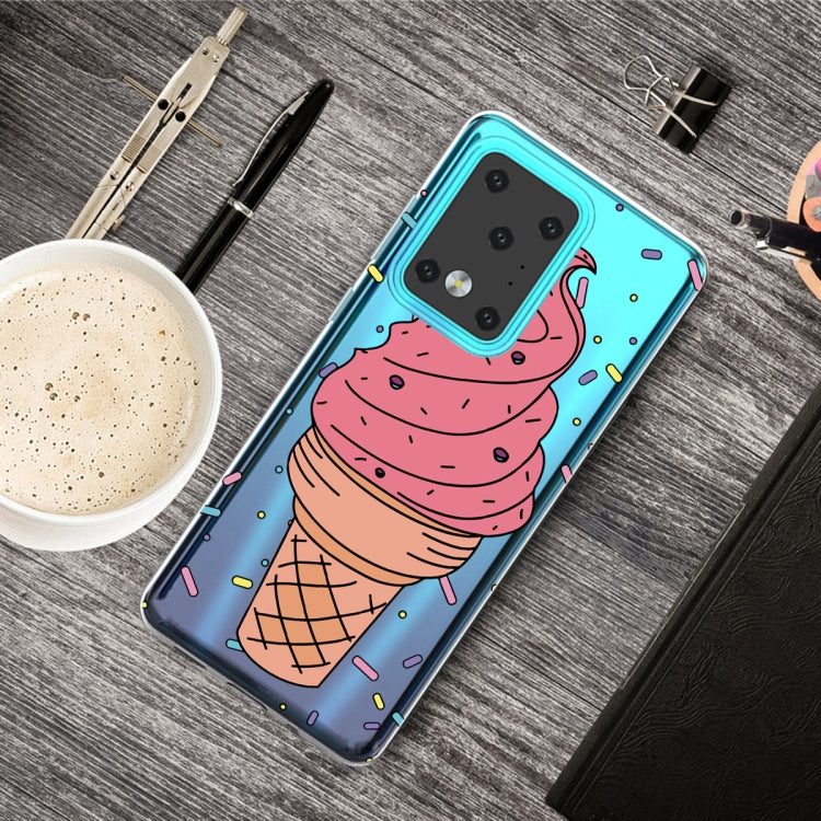 For Galaxy S20 Ultra Lucency Painted TPU Protective Case