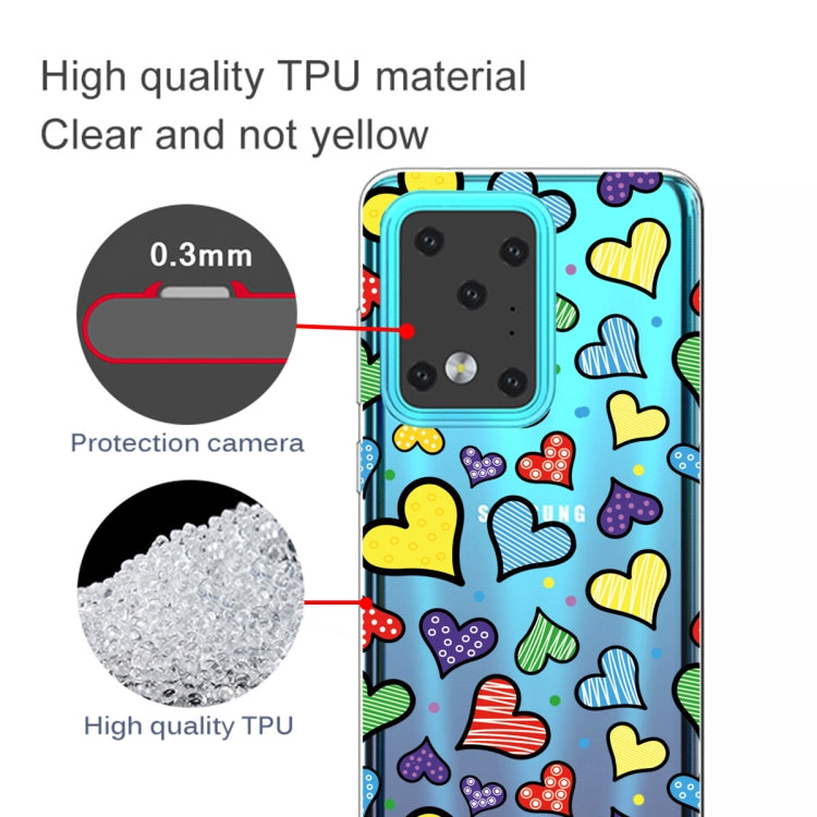 For Galaxy S20 Ultra Lucency Painted TPU Protective Case