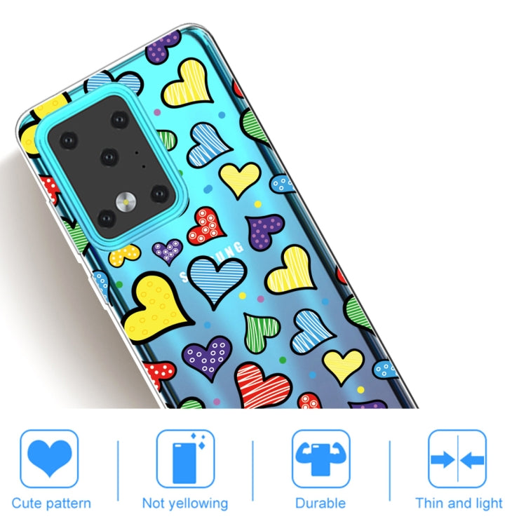 For Galaxy S20 Ultra Lucency Painted TPU Protective Case