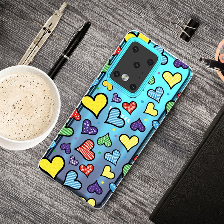 For Galaxy S20 Ultra Lucency Painted TPU Protective Case