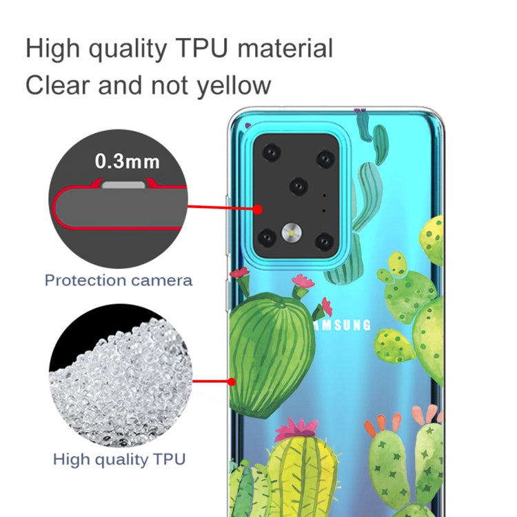For Galaxy S20 Ultra Lucency Painted TPU Protective Case