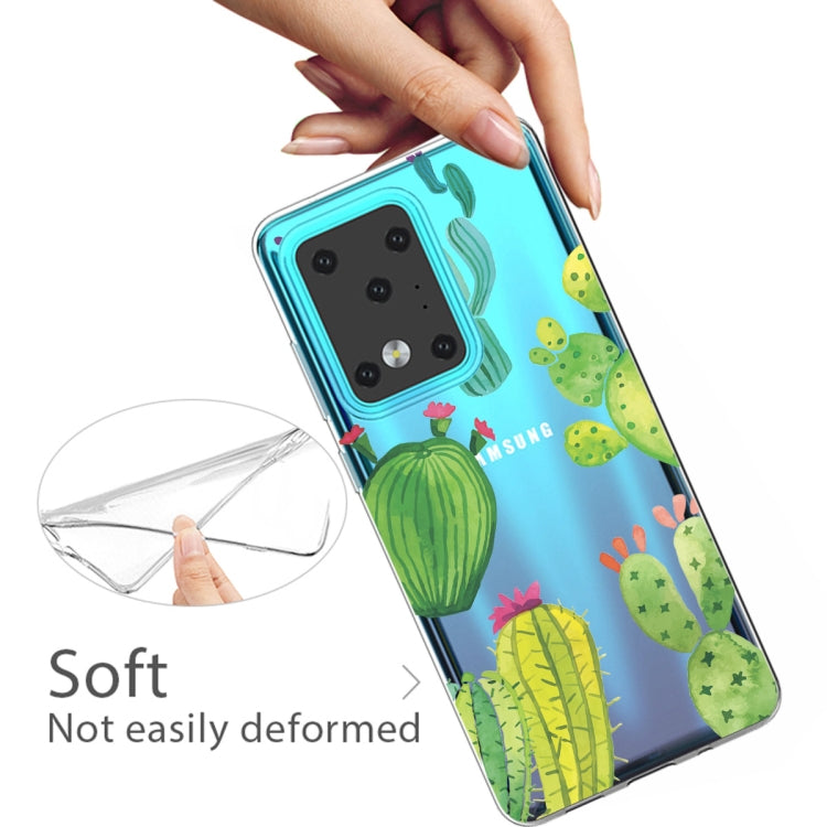 For Galaxy S20 Ultra Lucency Painted TPU Protective Case