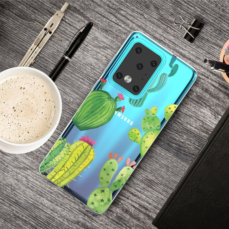 For Galaxy S20 Ultra Lucency Painted TPU Protective Case