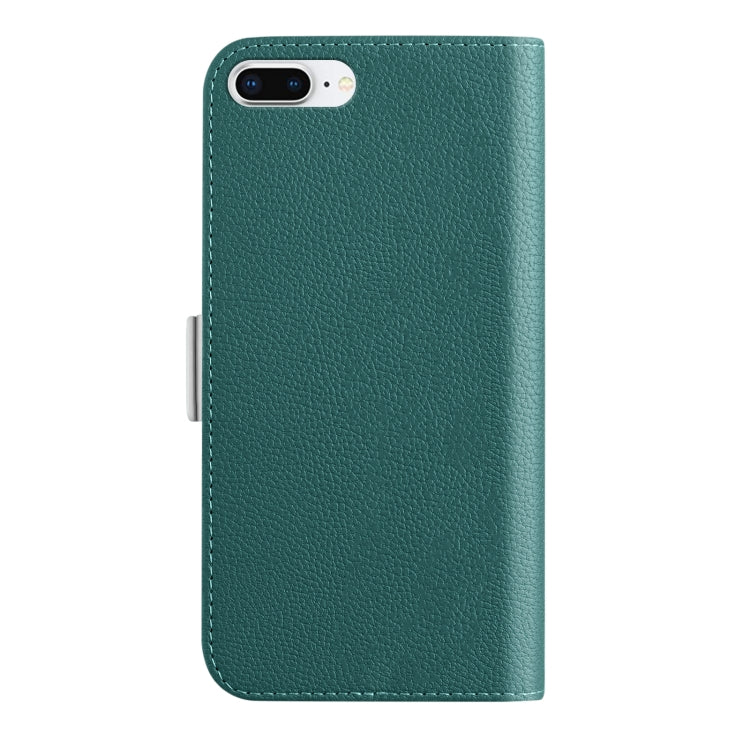 Candy Color Litchi Texture Leather Phone Case For iPhone 8 Plus / 7 Plus