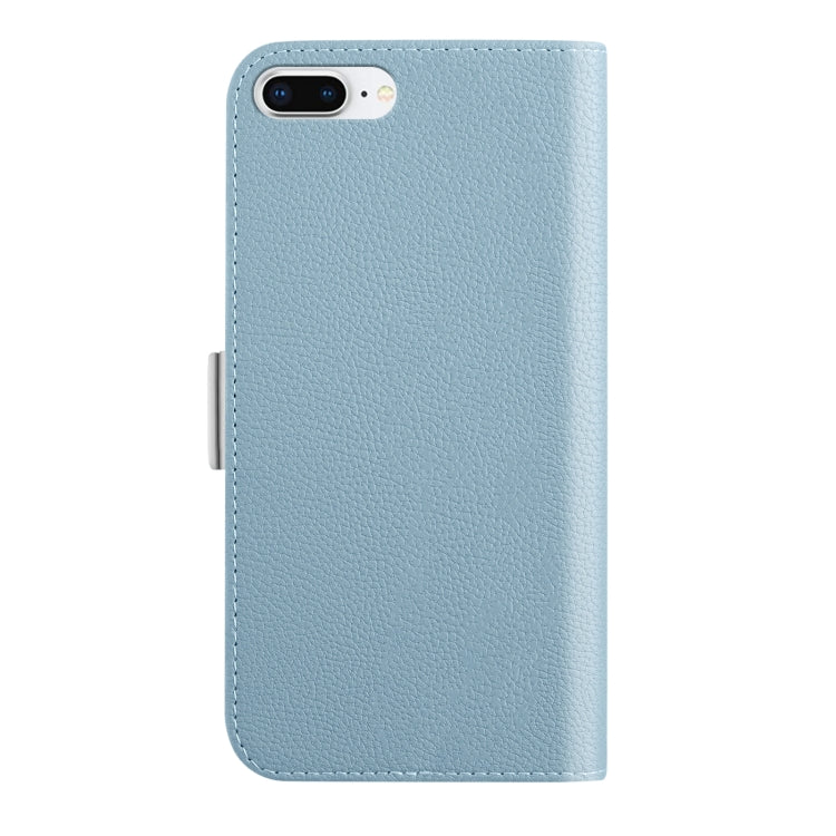 Candy Color Litchi Texture Leather Phone Case For iPhone 8 Plus / 7 Plus