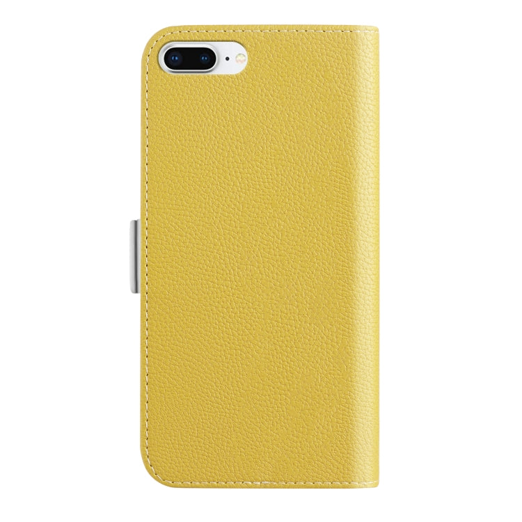 Candy Color Litchi Texture Leather Phone Case For iPhone 8 Plus / 7 Plus