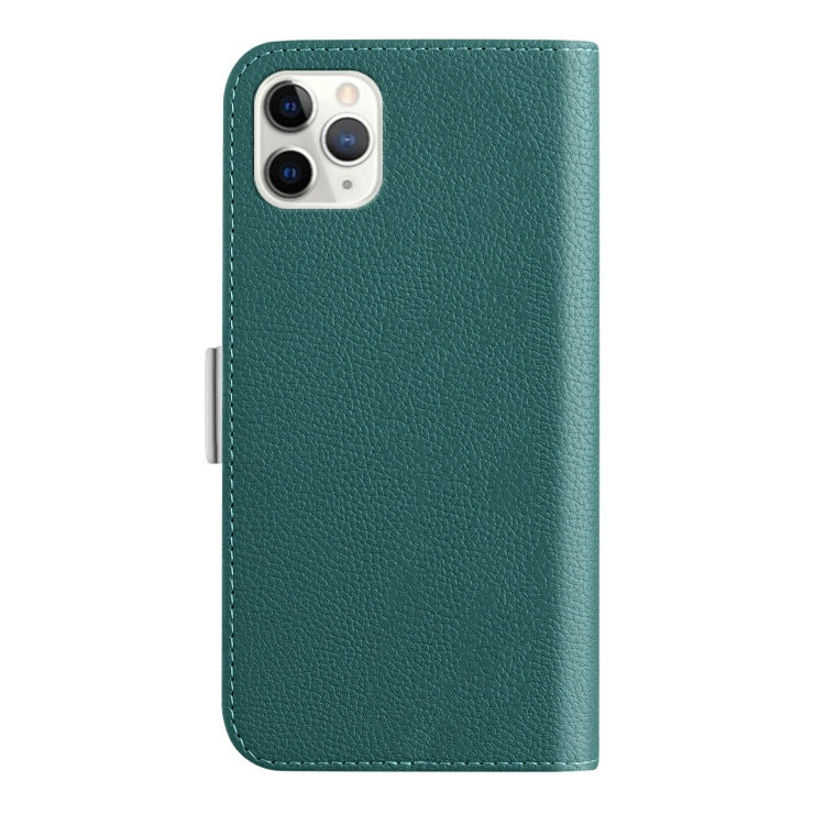 For iPhone 11 Pro Max Candy Color Litchi Texture Leather Phone Case