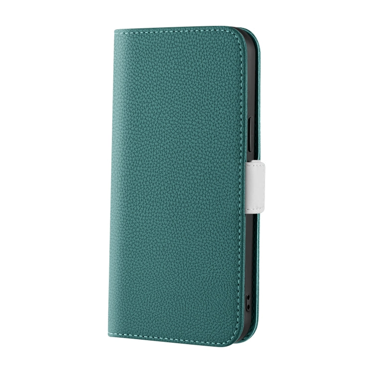 For iPhone 13 Candy Color Litchi Texture Leather Phone Case