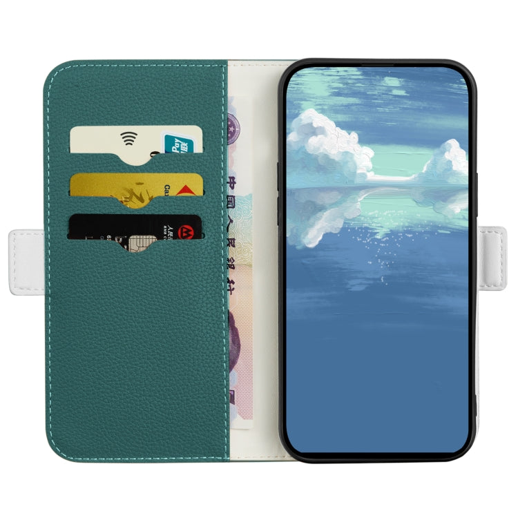 For iPhone 13 Candy Color Litchi Texture Leather Phone Case