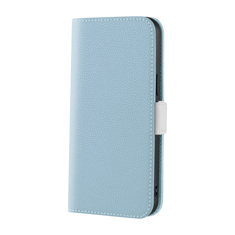 For iPhone 13 Candy Color Litchi Texture Leather Phone Case