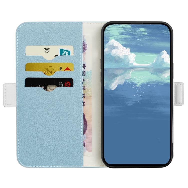 For iPhone 13 Candy Color Litchi Texture Leather Phone Case