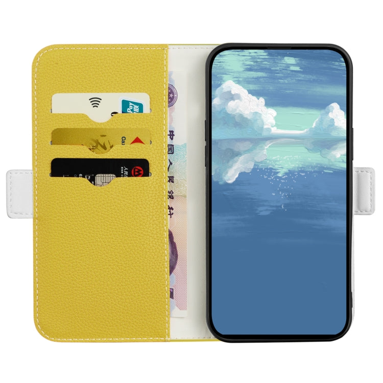 For iPhone 13 Candy Color Litchi Texture Leather Phone Case