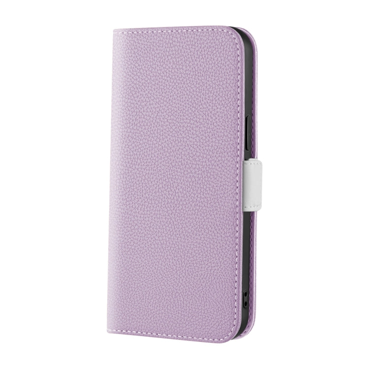 For iPhone 13 Candy Color Litchi Texture Leather Phone Case