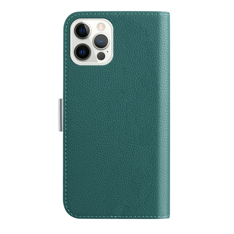 For iPhone 13 Pro Max Candy Color Litchi Texture Leather Phone Case