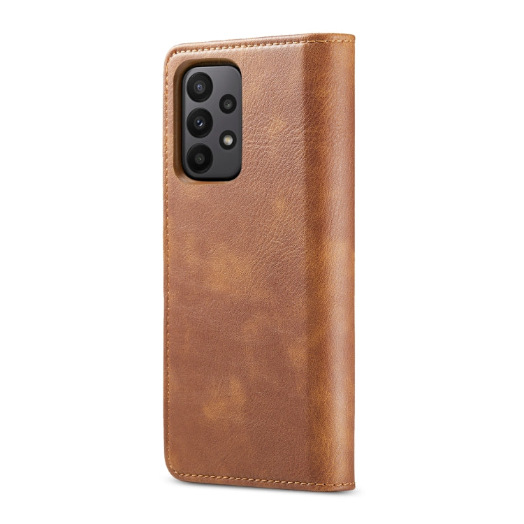 For Samsung Galaxy A23 5G DG.MING Crazy Horse Texture Detachable Magnetic Leather Phone Case