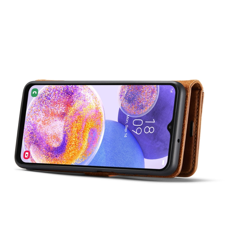 For Samsung Galaxy A23 5G DG.MING Crazy Horse Texture Detachable Magnetic Leather Phone Case