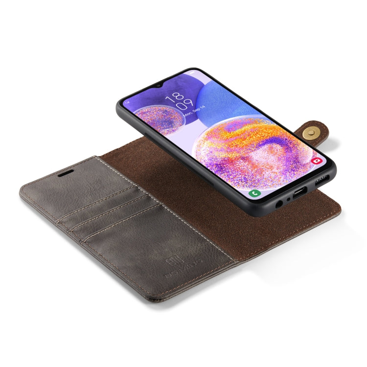 For Samsung Galaxy A23 5G DG.MING Crazy Horse Texture Detachable Magnetic Leather Phone Case