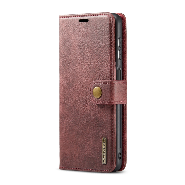 For Samsung Galaxy A23 5G DG.MING Crazy Horse Texture Detachable Magnetic Leather Phone Case
