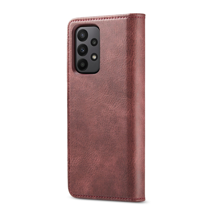For Samsung Galaxy A23 5G DG.MING Crazy Horse Texture Detachable Magnetic Leather Phone Case