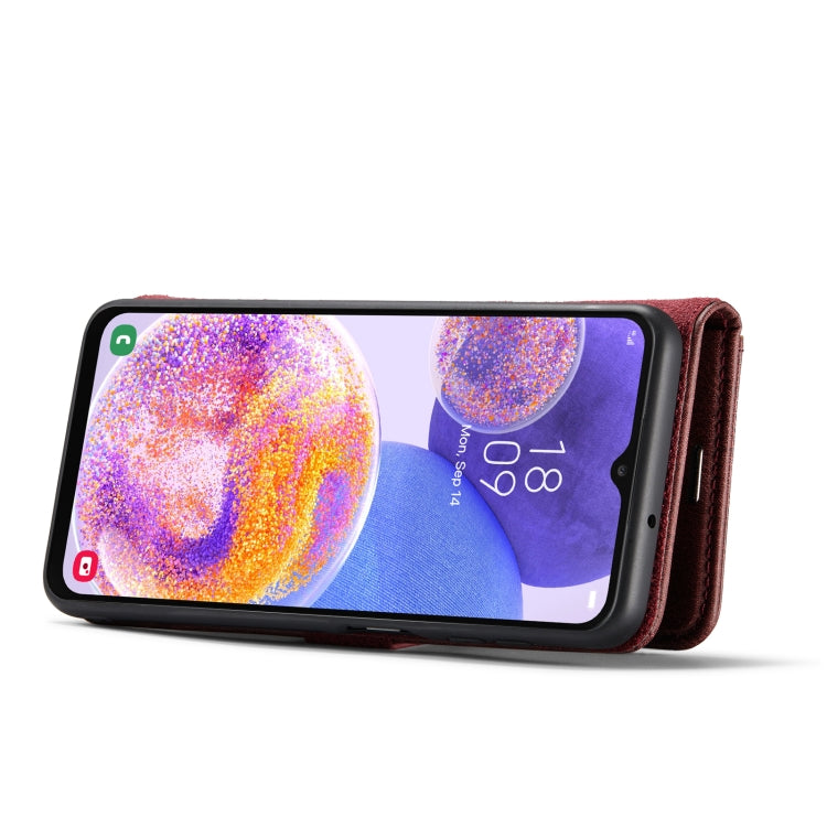For Samsung Galaxy A23 5G DG.MING Crazy Horse Texture Detachable Magnetic Leather Phone Case