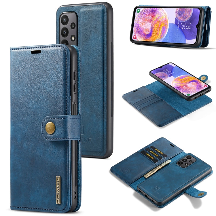 For Samsung Galaxy A23 5G DG.MING Crazy Horse Texture Detachable Magnetic Leather Phone Case