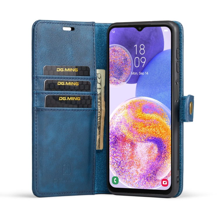 For Samsung Galaxy A23 5G DG.MING Crazy Horse Texture Detachable Magnetic Leather Phone Case
