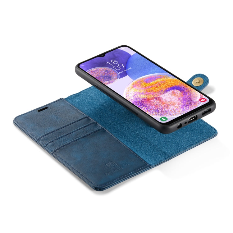 For Samsung Galaxy A23 5G DG.MING Crazy Horse Texture Detachable Magnetic Leather Phone Case