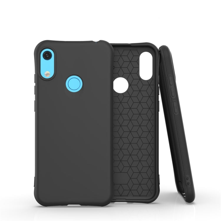 For Huawei Y6 / Y6 Prime 2019 Solid Color TPU Slim Shockproof Protective Case