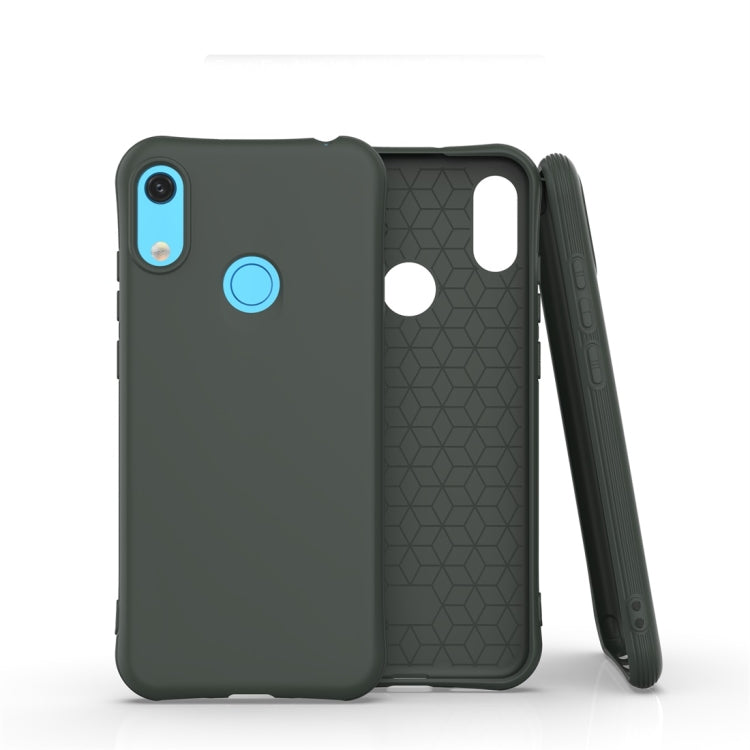 For Huawei Y6 / Y6 Prime 2019 Solid Color TPU Slim Shockproof Protective Case