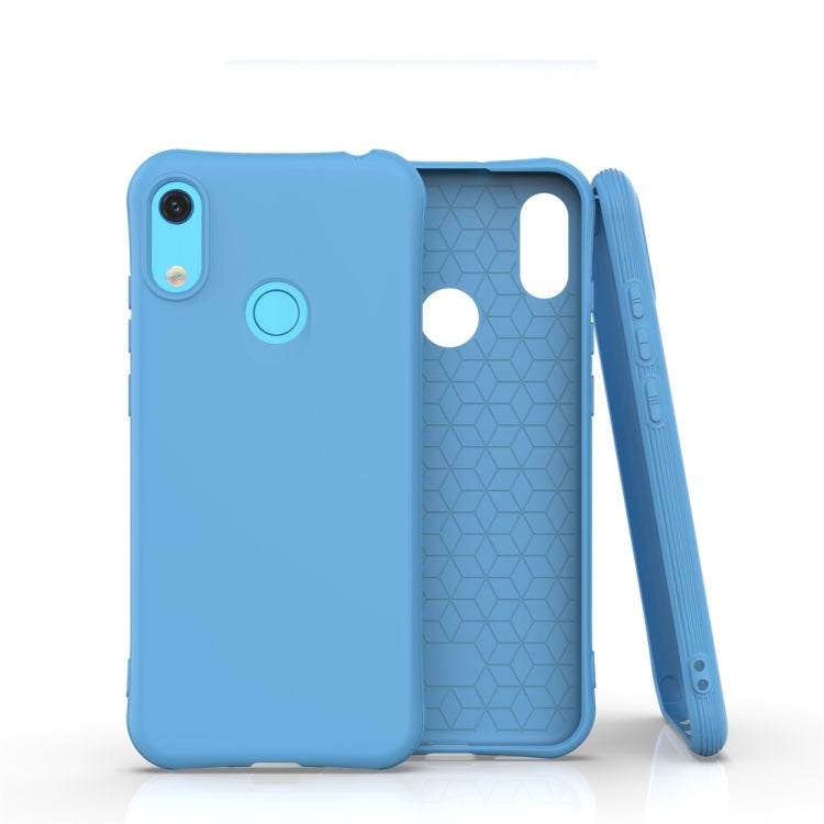 For Huawei Y6 / Y6 Prime 2019 Solid Color TPU Slim Shockproof Protective Case