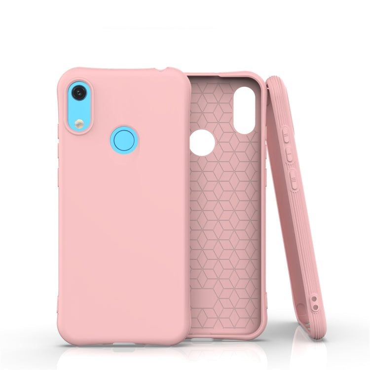 For Huawei Y6 / Y6 Prime 2019 Solid Color TPU Slim Shockproof Protective Case
