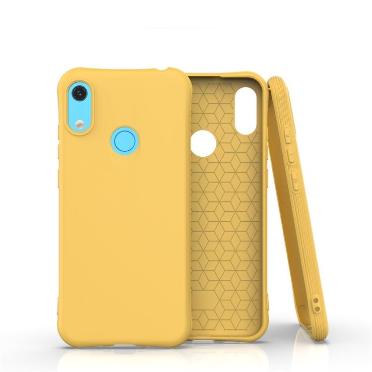 For Huawei Y6 / Y6 Prime 2019 Solid Color TPU Slim Shockproof Protective Case
