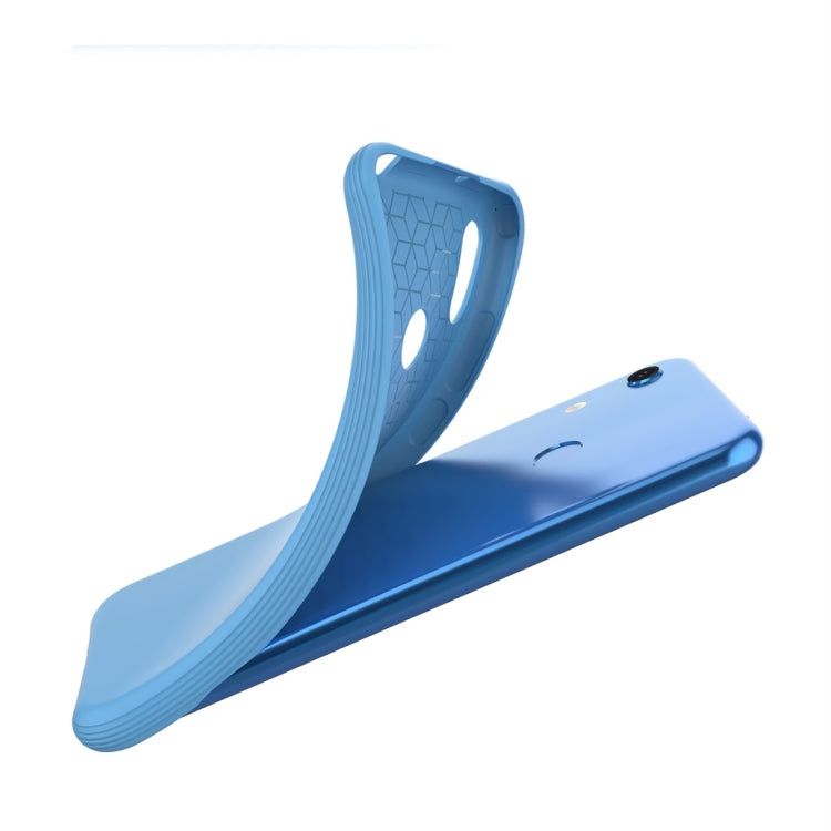 For Huawei Y6 / Y6 Prime 2019 Solid Color TPU Slim Shockproof Protective Case