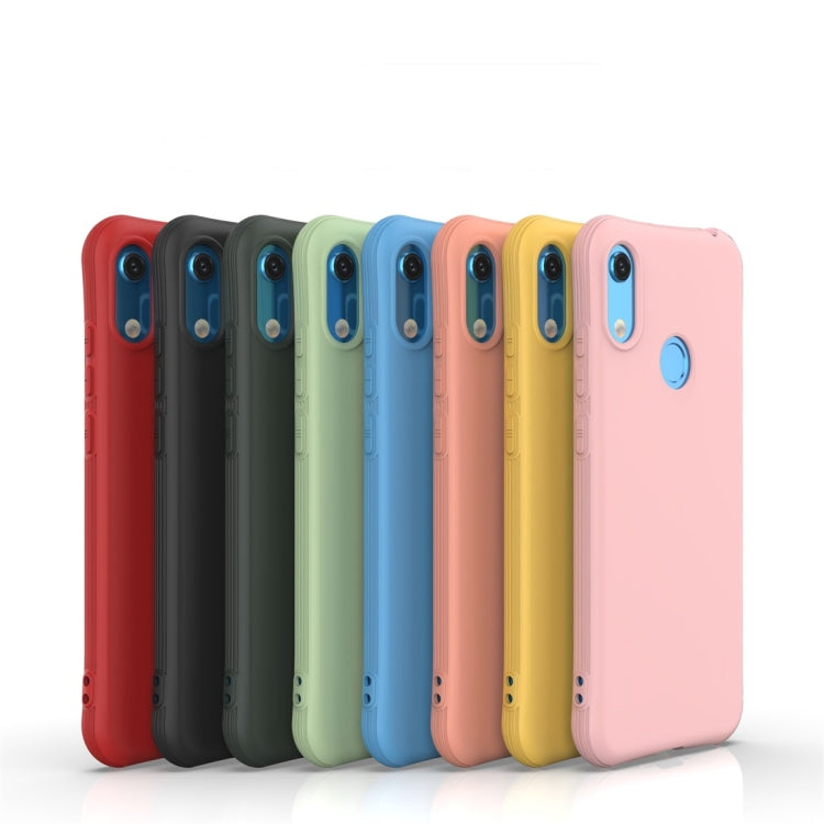For Huawei Y6 / Y6 Prime 2019 Solid Color TPU Slim Shockproof Protective Case