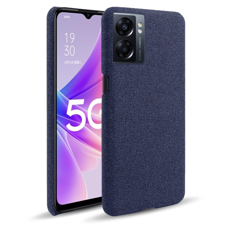 For OPPO A57 5G Cloth Coated Hard Plastic Phone Case